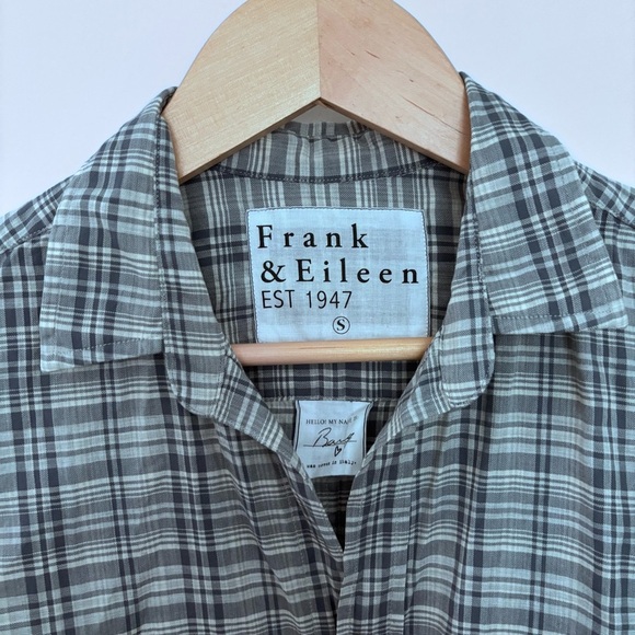 Frank & Eileen Barry Grey‎ Plaid Button Down 100% Cotton Shirt Size S - Picture 2 of 10